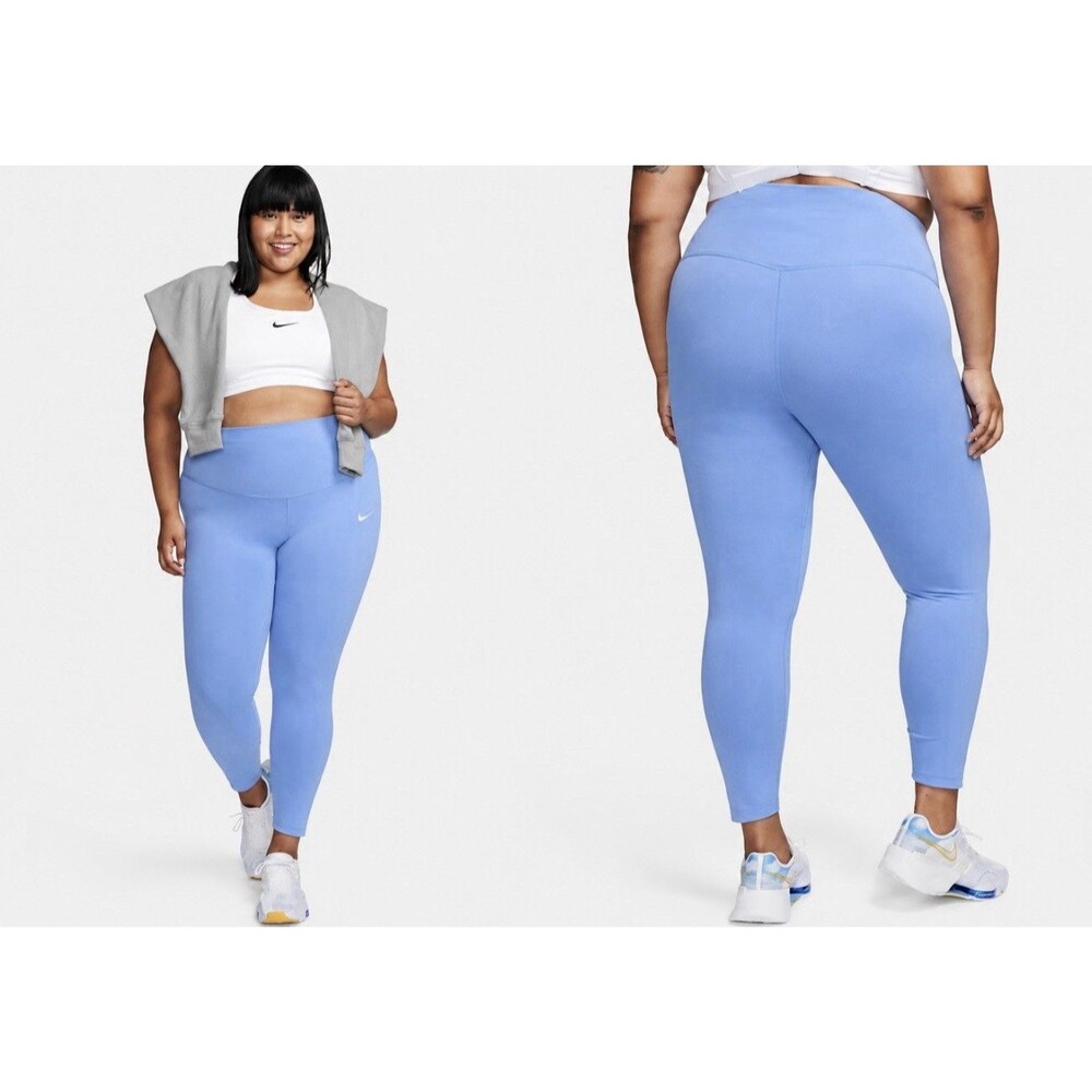 Nike Women’s Dri-FIT High Rise 7/8 Leggings Blue XXL NWT Athletic Yoga Pants